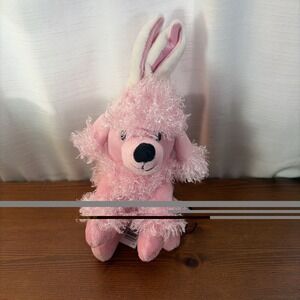 Dan Dee Collectors Pink Poodle Bunny Ears Easter Plush Stuffed Puppy Dog